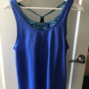 Champion workout top with attached sports bra, size Small